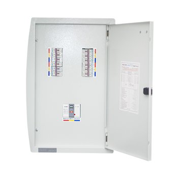 لوحة توزيع كهربائية – طبلون 8 خانات – MCB رئيسي 100A - الصورة 2