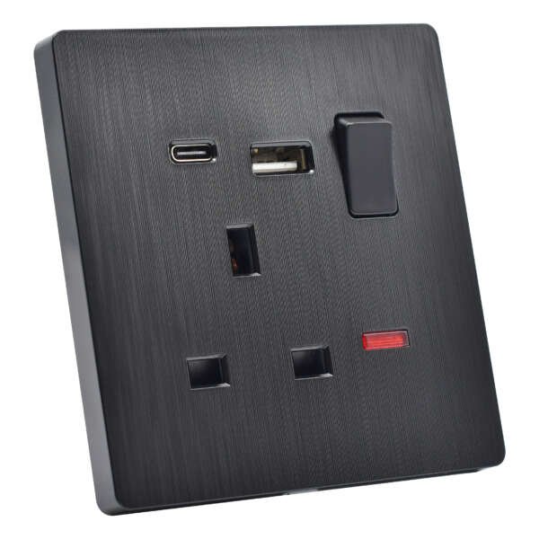 فيش USB - Type-C اسود