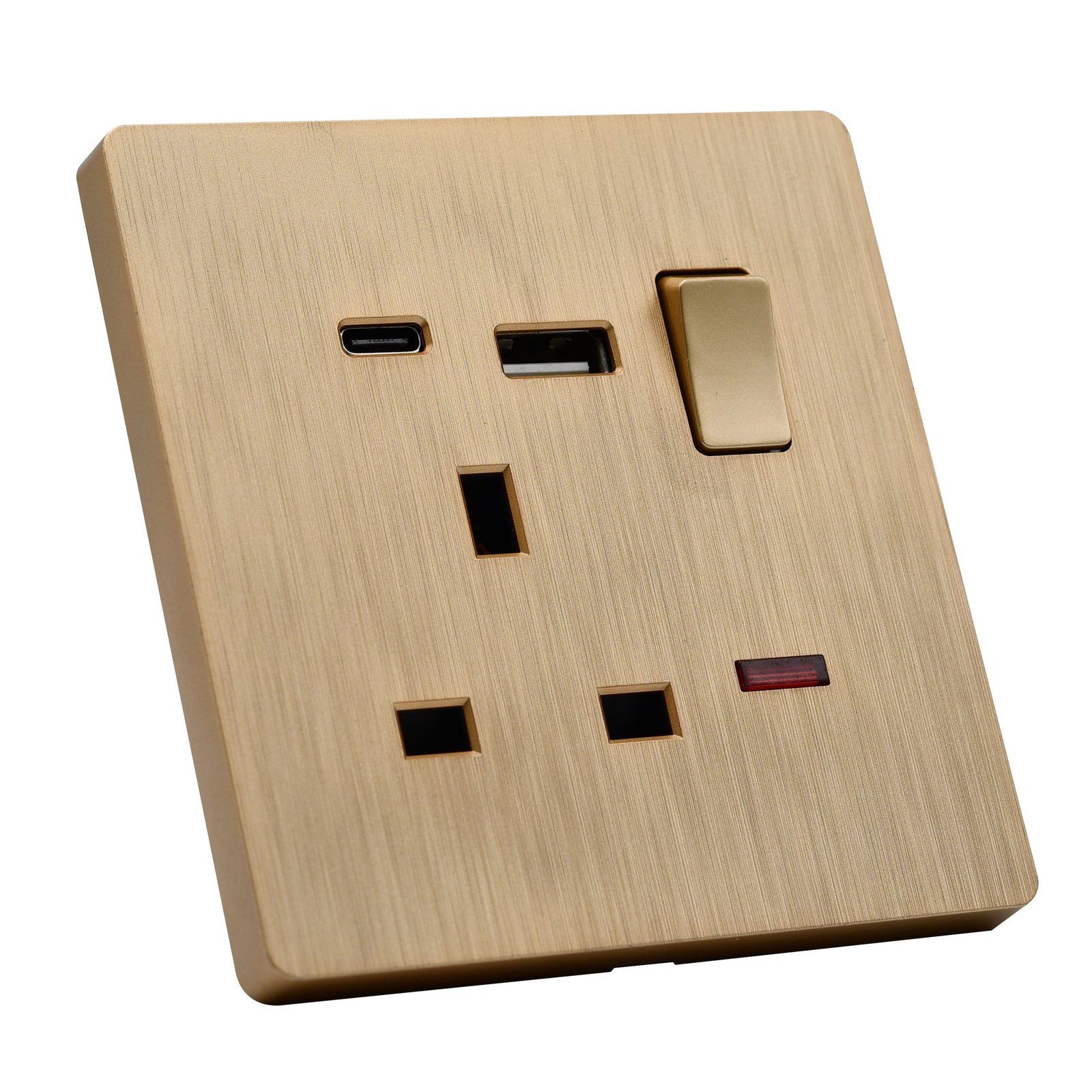 فيش USB - Type-C ذهبي